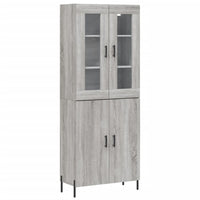 Thumbnail for Highboard Grau Sonoma 69,5x34x180 cm Holzwerkstoff