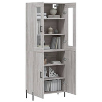 Thumbnail for Highboard Grau Sonoma 69,5x34x180 cm Holzwerkstoff