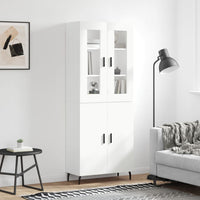 Thumbnail for Highboard Weiß 69,5x34x180 cm Holzwerkstoff