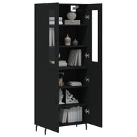 Thumbnail for Highboard Schwarz 69,5x34x180 cm Holzwerkstoff