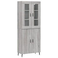 Thumbnail for Highboard Grau Sonoma 69,5x34x180 cm Holzwerkstoff