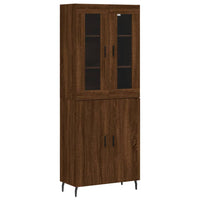 Thumbnail for Highboard Braun Eichen-Optik 69,5x34x180 cm Holzwerkstoff