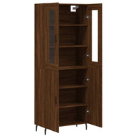 Thumbnail for Highboard Braun Eichen-Optik 69,5x34x180 cm Holzwerkstoff