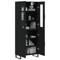 Thumbnail for Highboard Schwarz 69,5x34x180 cm Holzwerkstoff