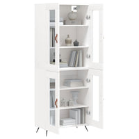 Thumbnail for Highboard Weiß 69,5x34x180 cm Holzwerkstoff