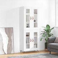 Thumbnail for Highboard Weiß 69,5x34x180 cm Holzwerkstoff