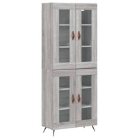 Thumbnail for Highboard Grau Sonoma 69,5x34x180 cm Holzwerkstoff