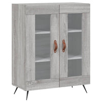 Thumbnail for Highboard Grau Sonoma 69,5x34x180 cm Holzwerkstoff