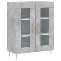 Thumbnail for Highboard Betongrau 69,5x34x180 cm Holzwerkstoff