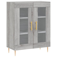 Thumbnail for Highboard Grau Sonoma 69,5x34x180 cm Holzwerkstoff