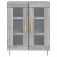 Thumbnail for Highboard Grau Sonoma 69,5x34x180 cm Holzwerkstoff