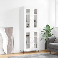 Thumbnail for Highboard Weiß 69,5x34x180 cm Holzwerkstoff