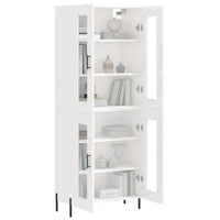 Thumbnail for Highboard Hochglanz-Weiß 69,5x34x180 cm Holzwerkstoff
