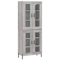 Thumbnail for Highboard Grau Sonoma 69,5x34x180 cm Holzwerkstoff