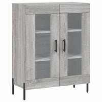 Thumbnail for Highboard Grau Sonoma 69,5x34x180 cm Holzwerkstoff