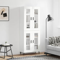 Thumbnail for Highboard Weiß 69,5x34x180 cm Holzwerkstoff