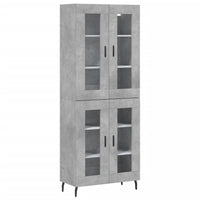 Thumbnail for Highboard Betongrau 69,5x34x180 cm Holzwerkstoff