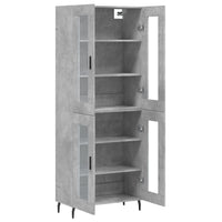 Thumbnail for Highboard Betongrau 69,5x34x180 cm Holzwerkstoff