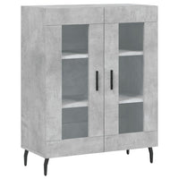 Thumbnail for Highboard Betongrau 69,5x34x180 cm Holzwerkstoff