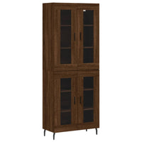 Thumbnail for Highboard Braun Eichen-Optik 69,5x34x180 cm Holzwerkstoff