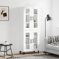 Thumbnail for Highboard Weiß 69,5x34x180 cm Holzwerkstoff