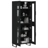 Thumbnail for Highboard Schwarz 69,5x34x180 cm Holzwerkstoff