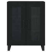 Thumbnail for Highboard Schwarz 69,5x34x180 cm Holzwerkstoff