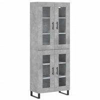 Thumbnail for Highboard Betongrau 69,5x34x180 cm Holzwerkstoff