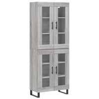 Thumbnail for Highboard Grau Sonoma 69,5x34x180 cm Holzwerkstoff