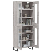 Thumbnail for Highboard Grau Sonoma 69,5x34x180 cm Holzwerkstoff