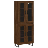 Thumbnail for Highboard Braun Eichen-Optik 69,5x34x180 cm Holzwerkstoff