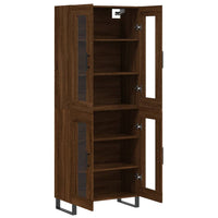 Thumbnail for Highboard Braun Eichen-Optik 69,5x34x180 cm Holzwerkstoff