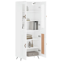 Thumbnail for Highboard Hochglanz-Weiß 69,5x34x180 cm Holzwerkstoff