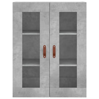 Thumbnail for Highboard Betongrau 69,5x34x180 cm Holzwerkstoff