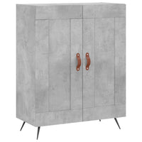 Thumbnail for Highboard Betongrau 69,5x34x180 cm Holzwerkstoff