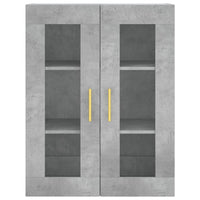 Thumbnail for Highboard Betongrau 69,5x34x180 cm Holzwerkstoff