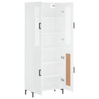 Thumbnail for Highboard Weiß 69,5x34x180 cm Holzwerkstoff