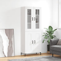 Thumbnail for Highboard Weiß 69,5x34x180 cm Holzwerkstoff