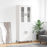 Thumbnail for Highboard Hochglanz-Weiß 69,5x34x180 cm Holzwerkstoff