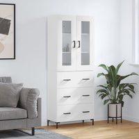 Thumbnail for Highboard Weiß 69,5x34x180 cm Holzwerkstoff
