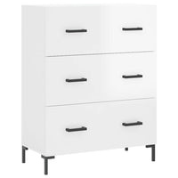 Thumbnail for Highboard Hochglanz-Weiß 69,5x34x180 cm Holzwerkstoff