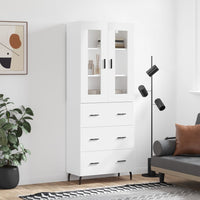 Thumbnail for Highboard Weiß 69,5x34x180 cm Holzwerkstoff
