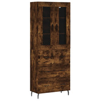 Thumbnail for Highboard Räuchereiche 69,5x34x180 cm Holzwerkstoff