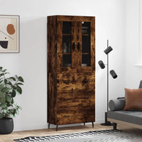 Thumbnail for Highboard Räuchereiche 69,5x34x180 cm Holzwerkstoff
