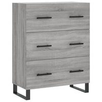 Thumbnail for Highboard Grau Sonoma 69,5x34x180 cm Holzwerkstoff