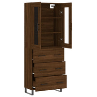 Thumbnail for Highboard Braun Eichen-Optik 69,5x34x180 cm Holzwerkstoff