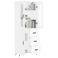 Thumbnail for Highboard Weiß 69,5x34x180 cm Holzwerkstoff