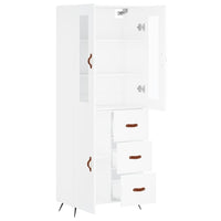 Thumbnail for Highboard Weiß 69,5x34x180 cm Holzwerkstoff