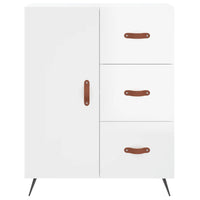 Thumbnail for Highboard Hochglanz-Weiß 69,5x34x180 cm Holzwerkstoff