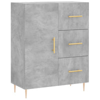 Thumbnail for Highboard Betongrau 69,5x34x180 cm Holzwerkstoff